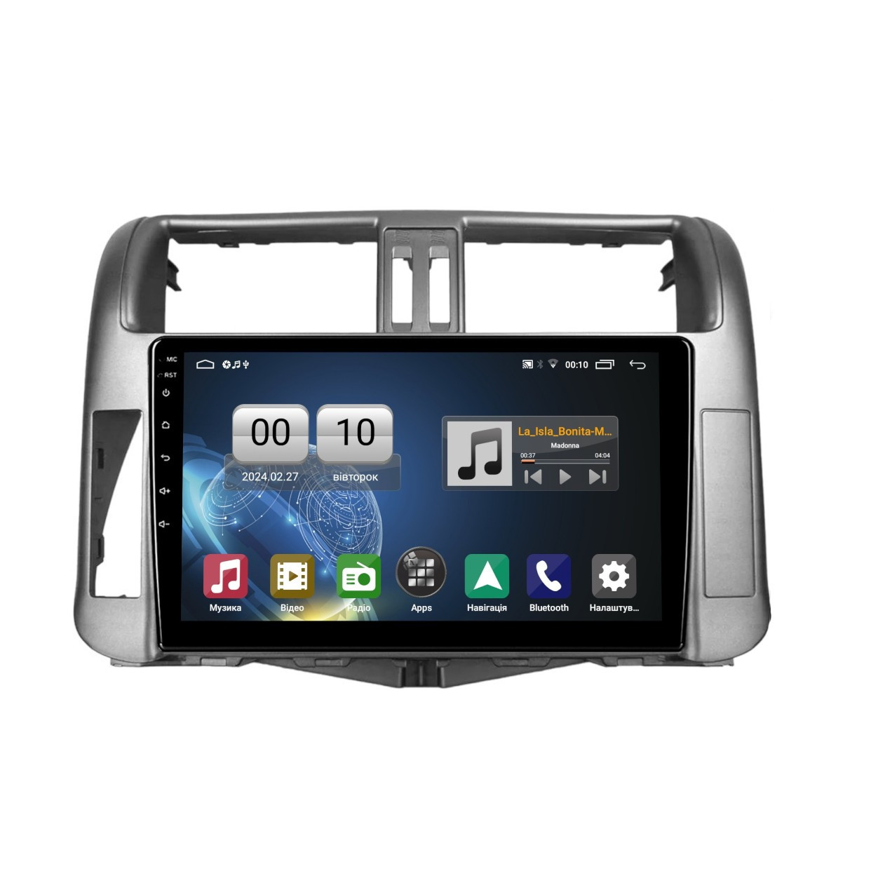 Штатна магнітола серії QIV Q1 під Toyota Land Cruiser Prado 150 2009-2013 (W2) 9 дюймів