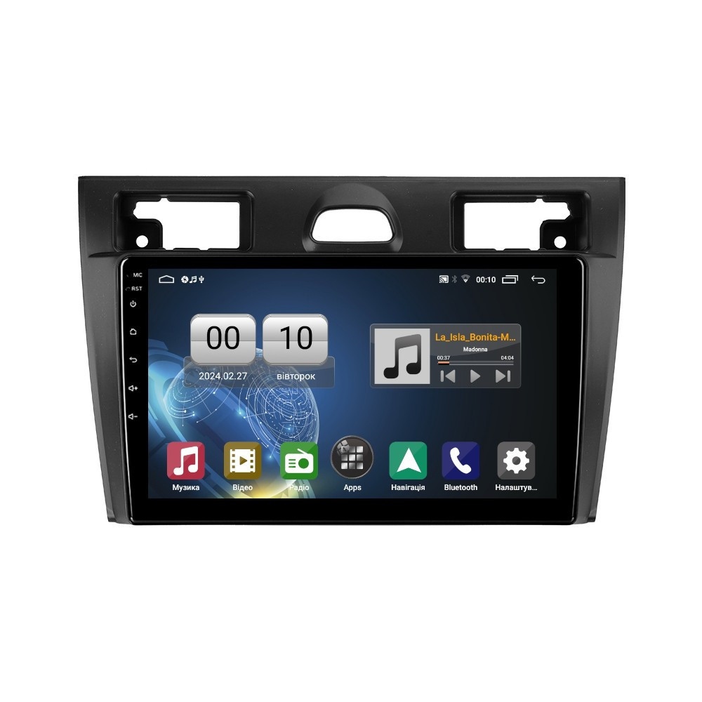 Штатна магнітола серії QIV Q1 під Ford Fiesta Mk VI 5 Mk5 2002 - 2008 9 дюймів