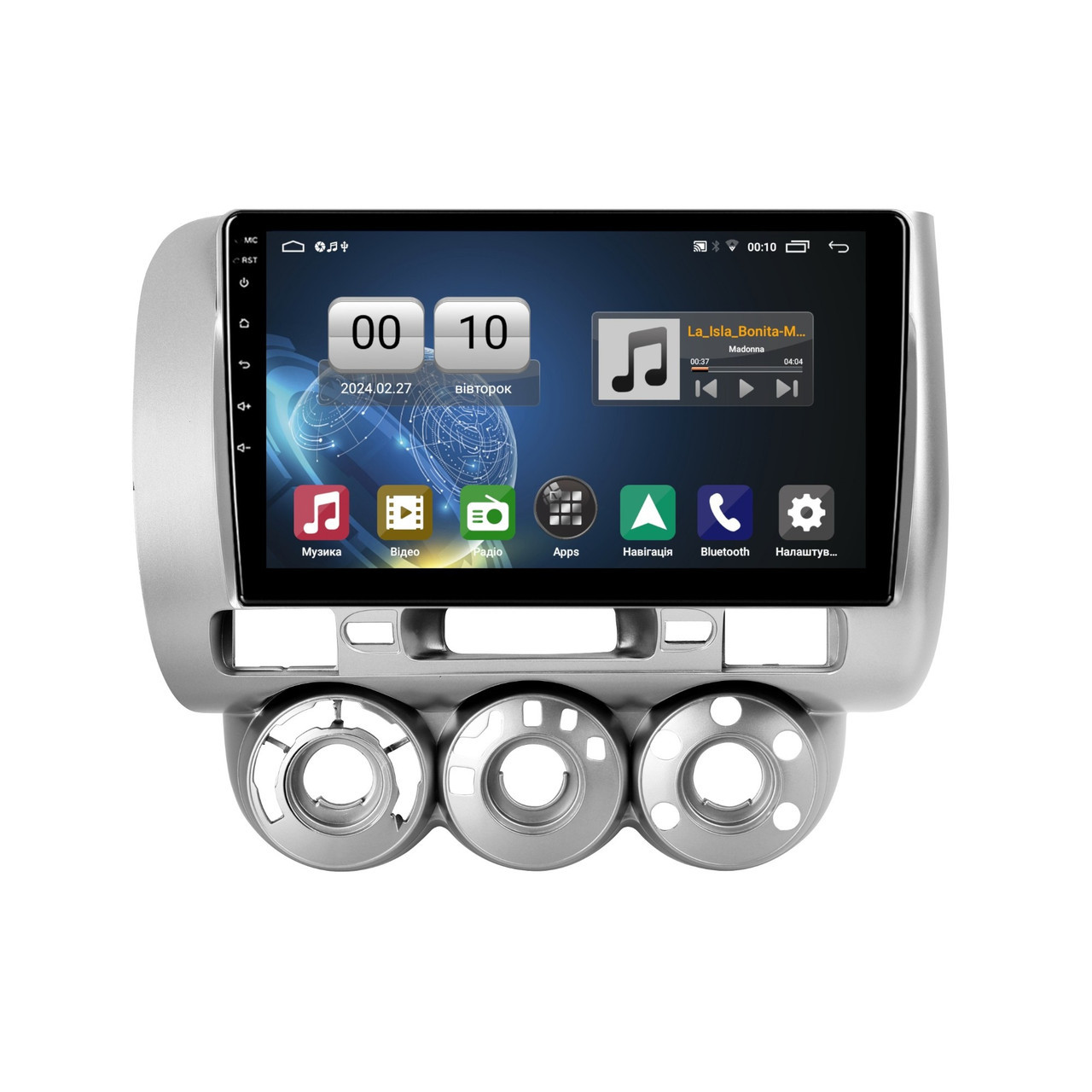 Штатна магнітола серії QIV Q1 під Honda Jazz 1 GD Fit 1 City 2001 - 2009 (F1) 9 дюймів, фото 1