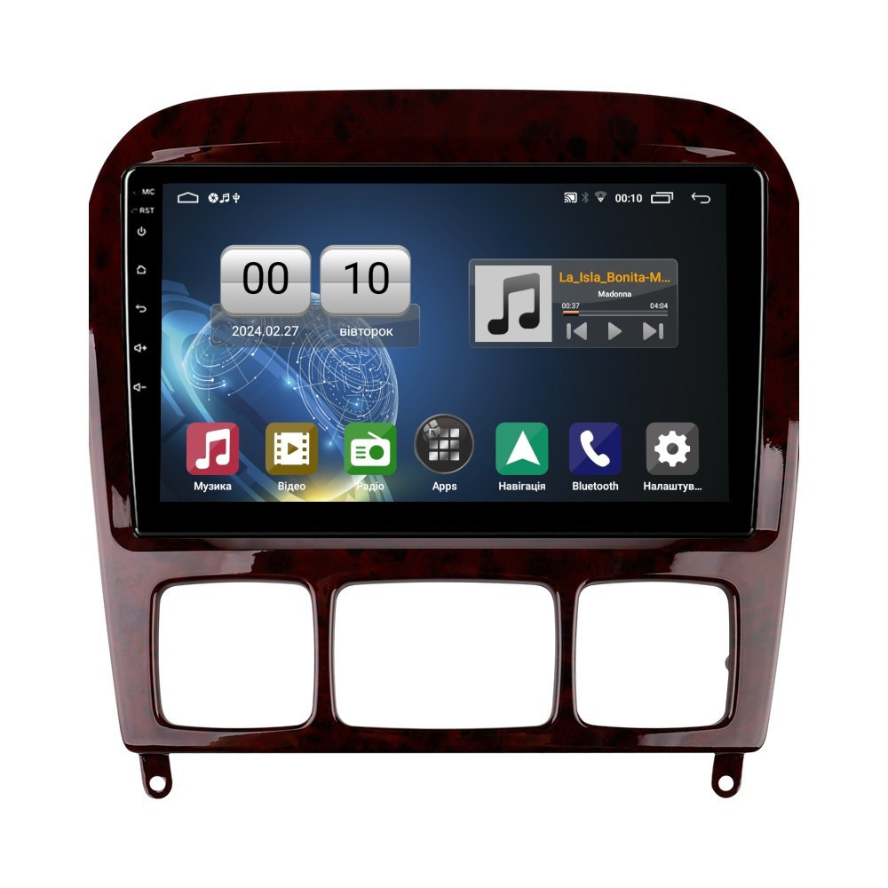 Штатна магнітола серії QIV Q1 під Mercedes Benz S-Class W220 VV220 1998-2005 (F1) (W1) 9 дюймів, фото 1