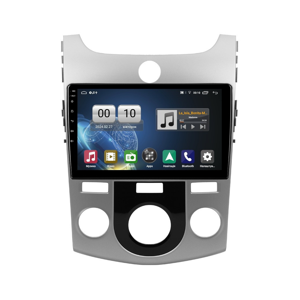 Штатна магнітола серії QIV Q1 під Kia Cerato 2 TD Forte TD, Naza Forte 2008-2013 (F2) (W2) 9 дюймів кондер, фото 1