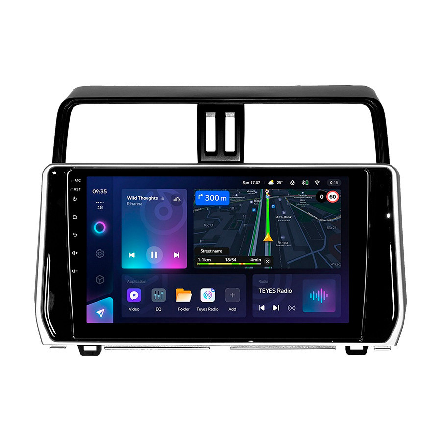 Штатна магнітола серії Teyes CC3L під Toyota Land Cruiser Prado 150 2017-2018 (W1) 10 дюймів