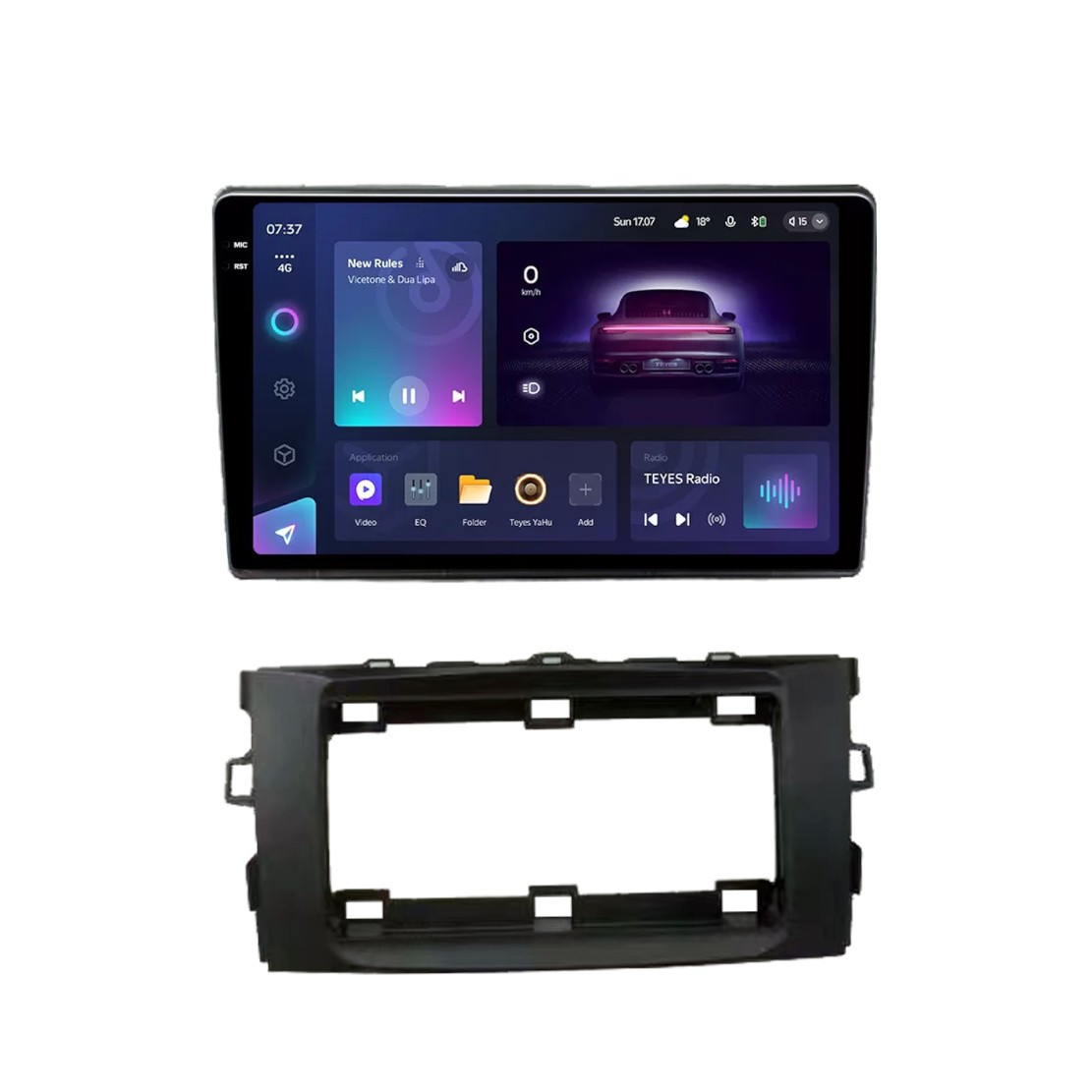 Штатна магнітола серії Teyes 2K CC3 під Toyota Auris 2006-2012 (F2) 10 дюймів