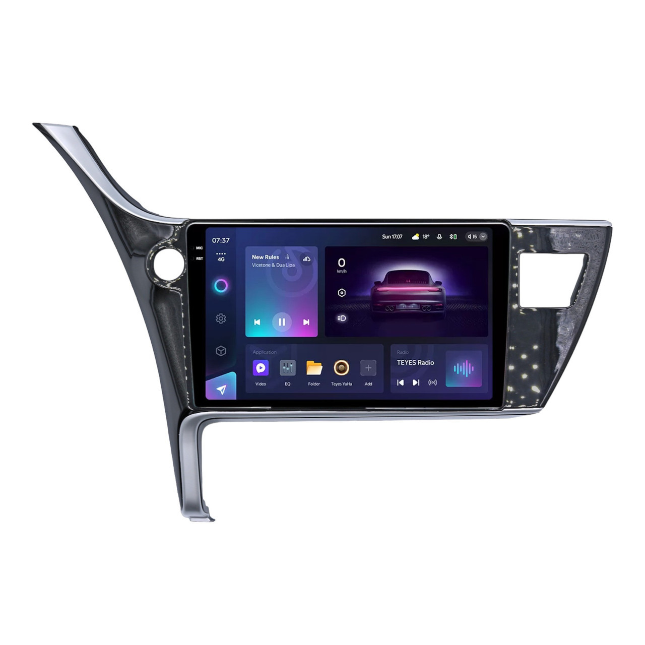 Штатна магнітола серії Teyes 2K CC3 під Toyota Corolla 11 2017-2018 (F1) (W1) 10 дюймів