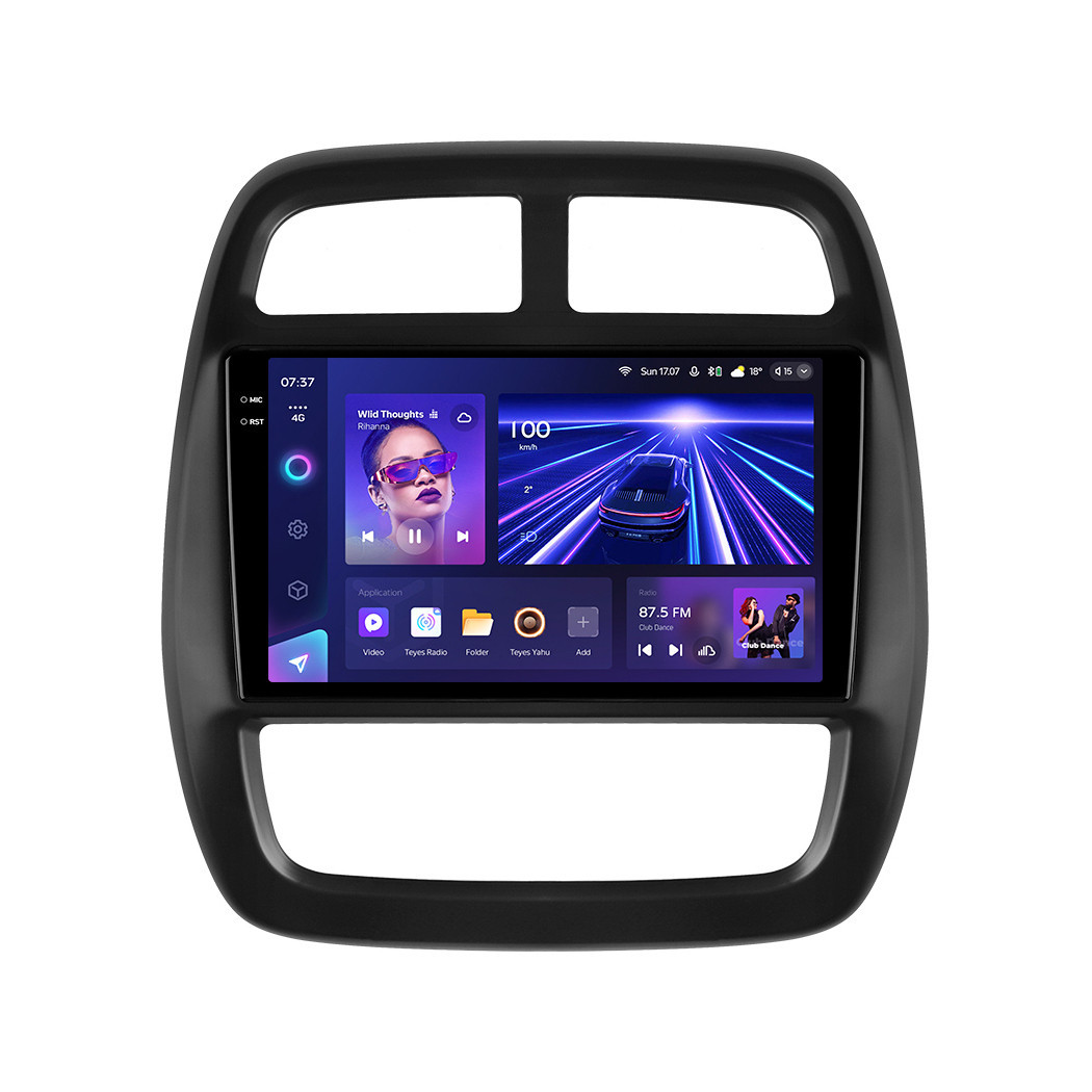 Штатна магнітола серії Teyes 2K 360 CC3 6*128Gb під Renault Kwid 2015-2019 (W2) 9 дюймів