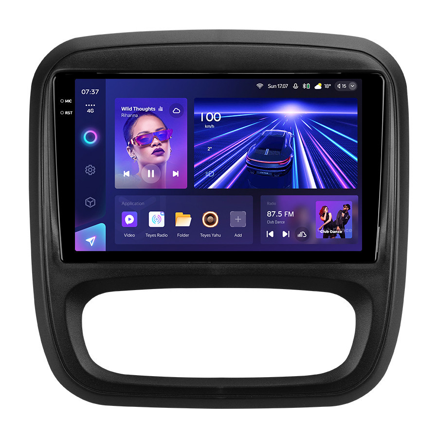 Штатна магнітола серії Teyes 2K 360 CC3 6*128Gb під Renault Trafic 3 2014-2021 / Opel Vivaro B 2014-2018 (W2)