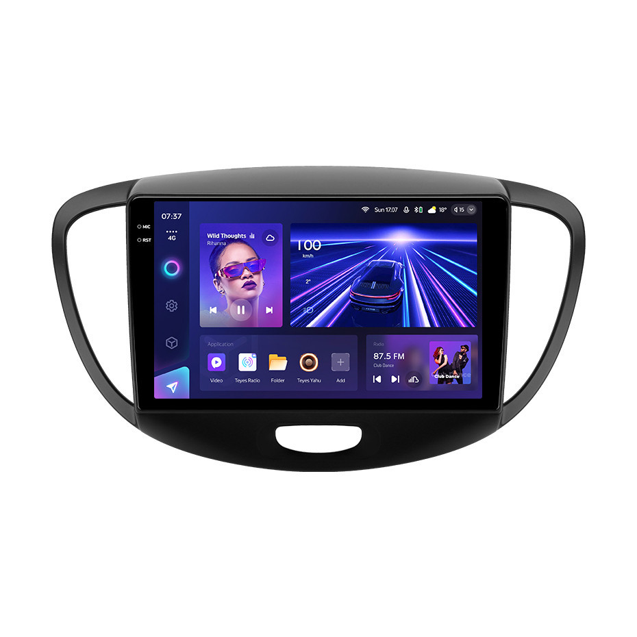 Штатна магнітола серії Teyes 2K 360 CC3 6*128Gb під Hyundai i10 2007-2013 9 дюймів