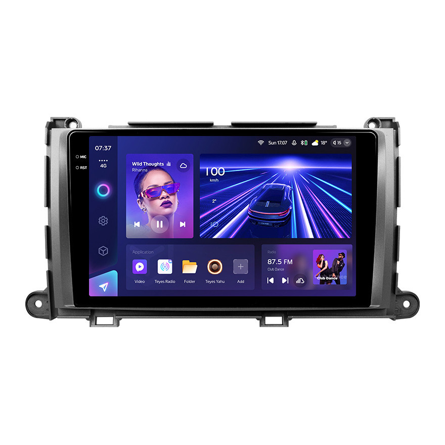 Штатна магнітола серії Teyes 2K 360 CC3 6*128Gb під Toyota Sienna 3 XL30 2010 - 2014 (W1) 9 дюймів