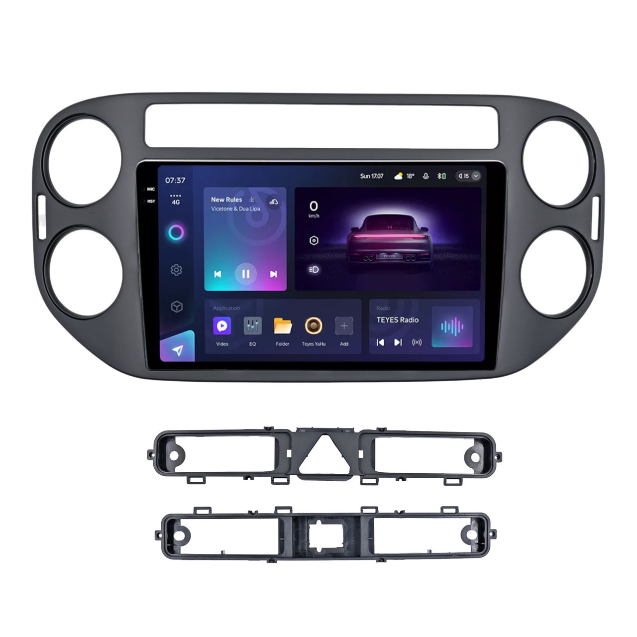 Штатна магнітола серії Teyes 2K 360 CC3 6*128Gb під Volkswagen Tiguan 1 NF 2006-2017 (F1) (W2) 9 дюймів