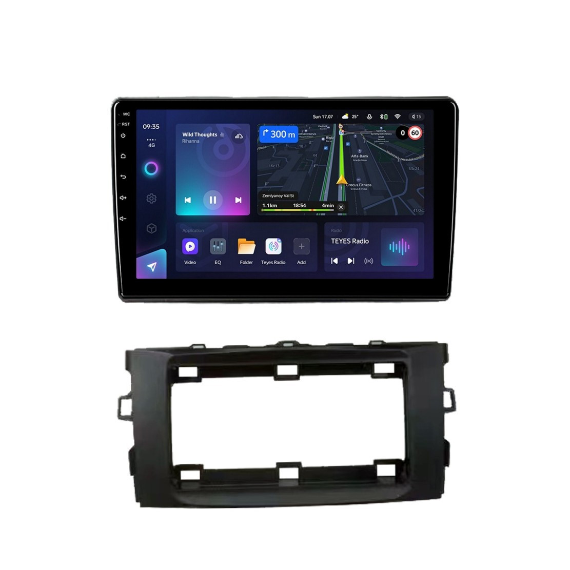 Штатна магнітола серії Teyes CC3L під Toyota Auris 2006-2012 (F2) 10 дюймів