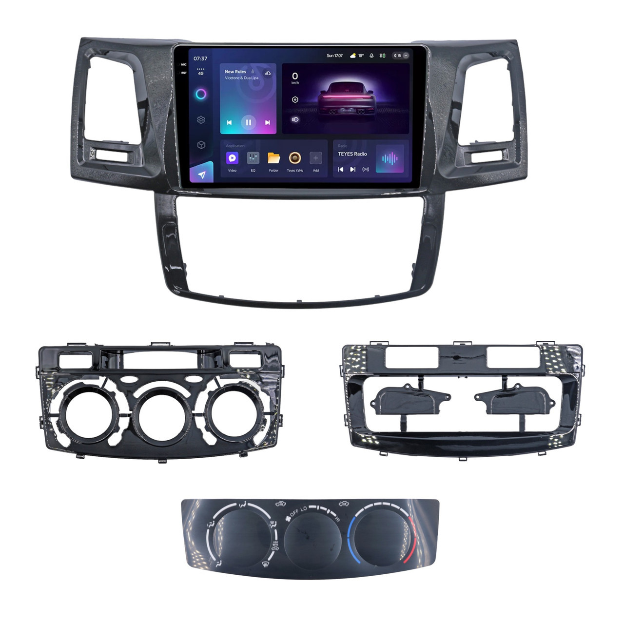 Штатна магнітола серії Teyes 2K 360 CC3 6*128Gb під Toyota Fortuner 1 AN50 AN60 HILUX Revo Vigo 2008-2014 (F3)