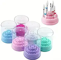 Підставка для фрез кругла з кришкою (торт) на 48 місць