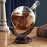 Графін для віскі Malatec 22553 "Глобус"  Склянки, щипці та камені для охолодження, фото 4