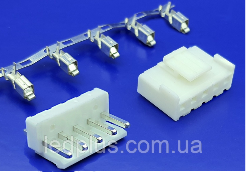 Роз'єм PHU-2-05 + PWL-2-05 з контактами крок 3.96 мм