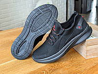 Мужские кроссовки черного цвета легкие ноские удобные
