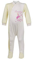Комбінезон дитячий для дівчинки "Красива як мама" Gabbi демісезонний р. 74 жовтий