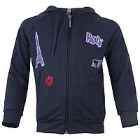 Кофта дитяча для дівчинки "Париж" Gabbi двонитка демісезонна р.104 синій