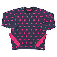 Джемпер дитячий для дівчинки "Зайка" Gabbi двонитка демісезонний р. 92 рожевий горох