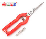 Секатор-ножиці 210 мм Sagawata, садові з неіржавкої сталі з запасною пружиною, фото 7