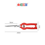 Секатор-ножиці 245 мм Sagawata, садові подовжені з неіржавкої сталі, фото 9