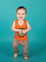 Майка дитяча для хлопчика "Технозавр" Gabbi MK-20-13 літо (3 шт) р. 74