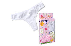 Труси для дівчинки в стилі стрінг р. 28 білий/рожевий