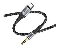 Аудіо кабель 3,5мм AUX-Type-C HOCO UPA26 Black