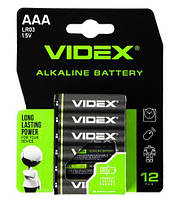 Батарейка ААА/LR3 VIDEX 12шт/box
