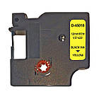 Жовта стрічка 12мм х 7м сумісно Dymo D1 S0720580 Ukrmark D-45018P чорний на жовтому