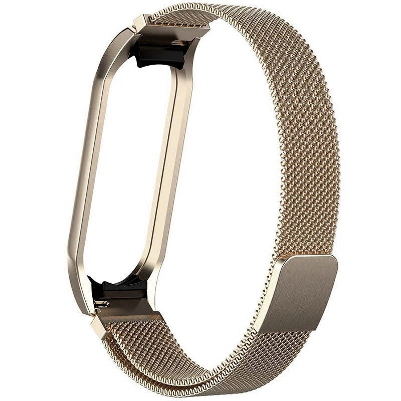 Ремінець Milanese Loop Design для Xiaomi Mi Band 7 Vintage gold