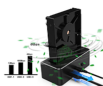 Док станція E-Elei RSH-338 для HDD SSD 2.5" 3.5" SATA III USB3.0 з хабом і картридером, фото 8