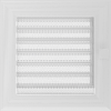 Решітка для каміна оскар біла, оскар бежева, чорна, окар чорне золото, срібло 17х17 см із жалюзі, фото 3