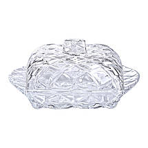Скляна маслянка з кришкою 16,5х10,5х8 см, фото 4