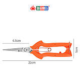 Секатор-ножиці 205 мм Sagawata, садові з неіржавкої сталі, фото 9