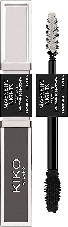 Туш для вій з праймером Kiko Milano Magnetic Nights Treat-Lash Panoramic Mascara 8 мл, фото 1