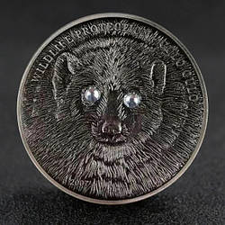 Сувенір монета 500 тугриків 2007 року, Монголія "Росомаха", Захист дикої природи