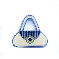 Підвіска з емаллю Сумочка (2*2,1 см)