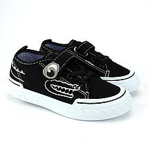 11155D Чорні кеди для хлопчика з липучками Tom.m, фото 3