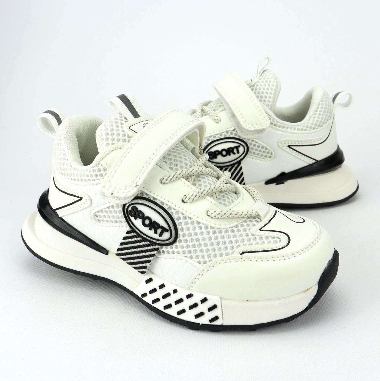 0746F Білі кросівки для дітей на липучках від Том.м