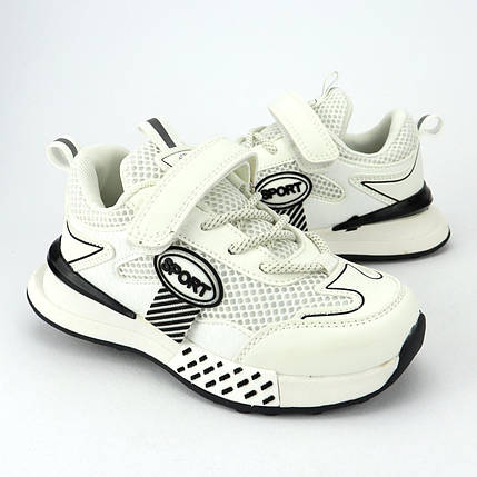 0746F Білі кросівки для дітей на липучках від Том.м, фото 1