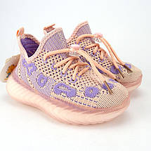 11562C Рожеві текстильні кросівки для дівчинки і км Tom.M, фото 3