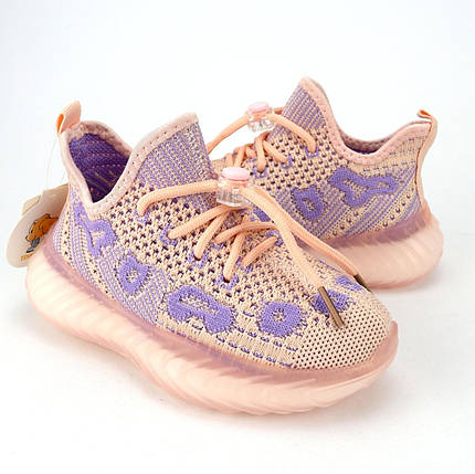 11562C Рожеві текстильні кросівки для дівчинки і км Tom.M, фото 1