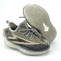 11561A Текстильні кросівки дитячі сірі швидка фіксація шнурків тм Томм, фото 4