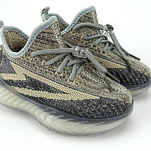 11561A Текстильні кросівки дитячі сірі швидка фіксація шнурків тм Томм, фото 5