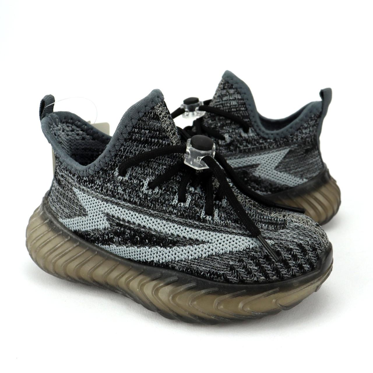 11561B Сірі текстильні кросівки для дітей фіксація шнурків і тм Tom.M