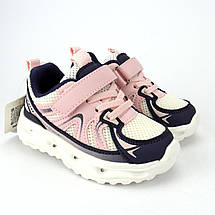 11484W Рожеві кросівки для дівчинки з led підошвою тм Томм, фото 3