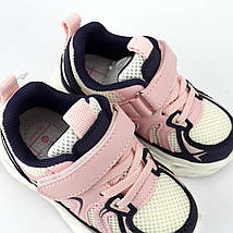 11484W Рожеві кросівки для дівчинки з led підошвою тм Томм, фото 5