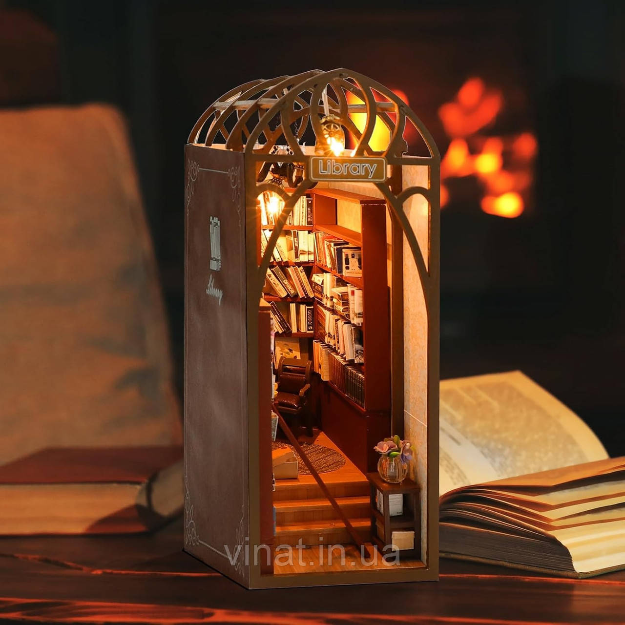 Бук Нук Бібліотека конструктор Book Nook Library