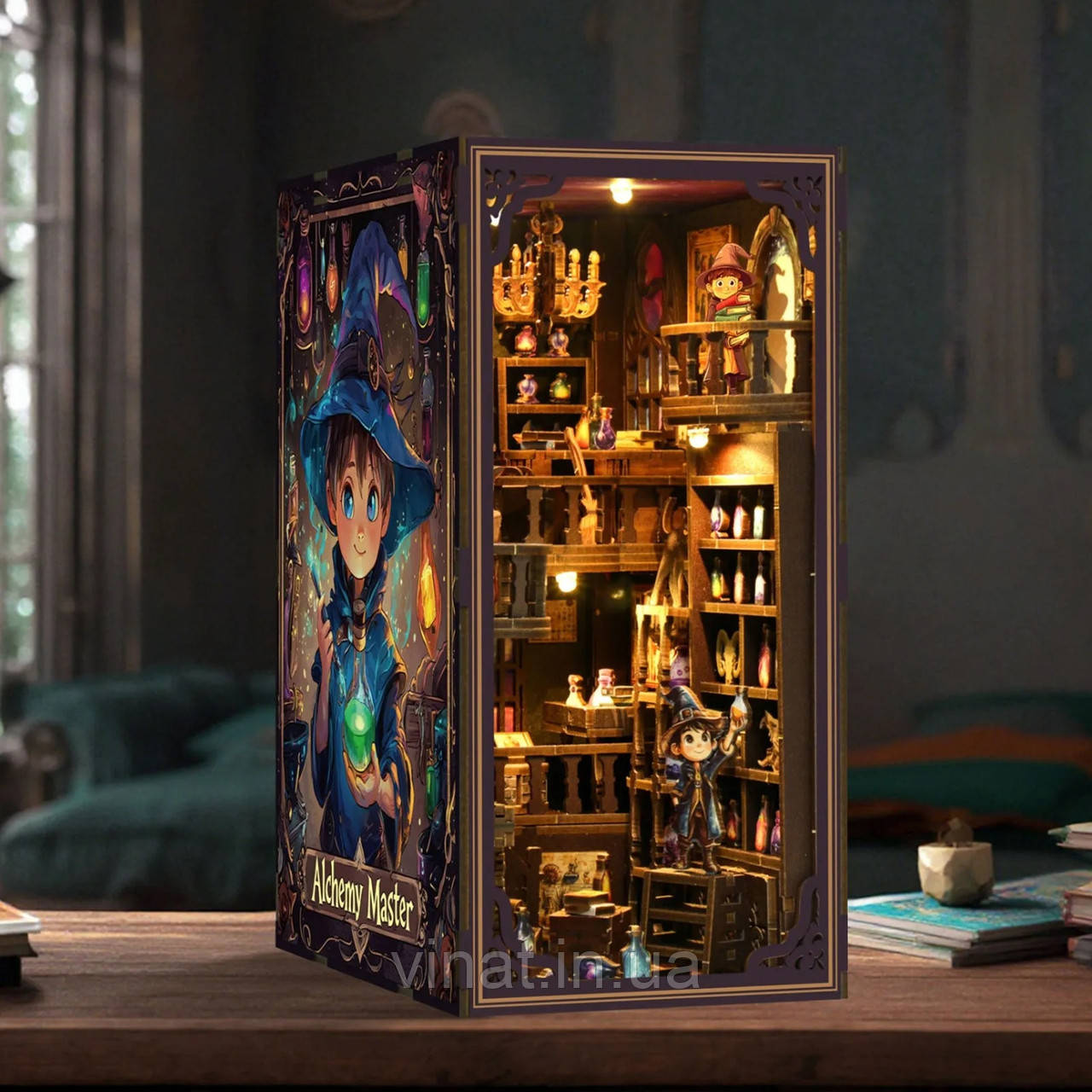 Бук Нук Майстр алхімії конструктор Book Nook Magic Alchemy Master BV02-013