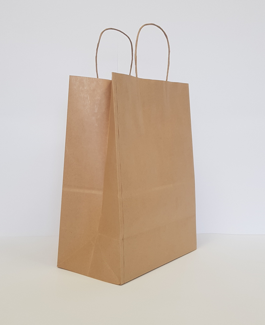 Крафт-пакет із ручками бурий 190 х 110 х 280 мм